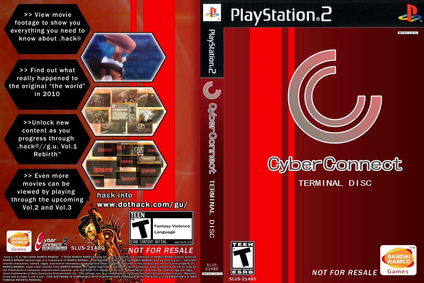 .hack CyberConnect Terminal Disc Cover Art - WOI Solutions