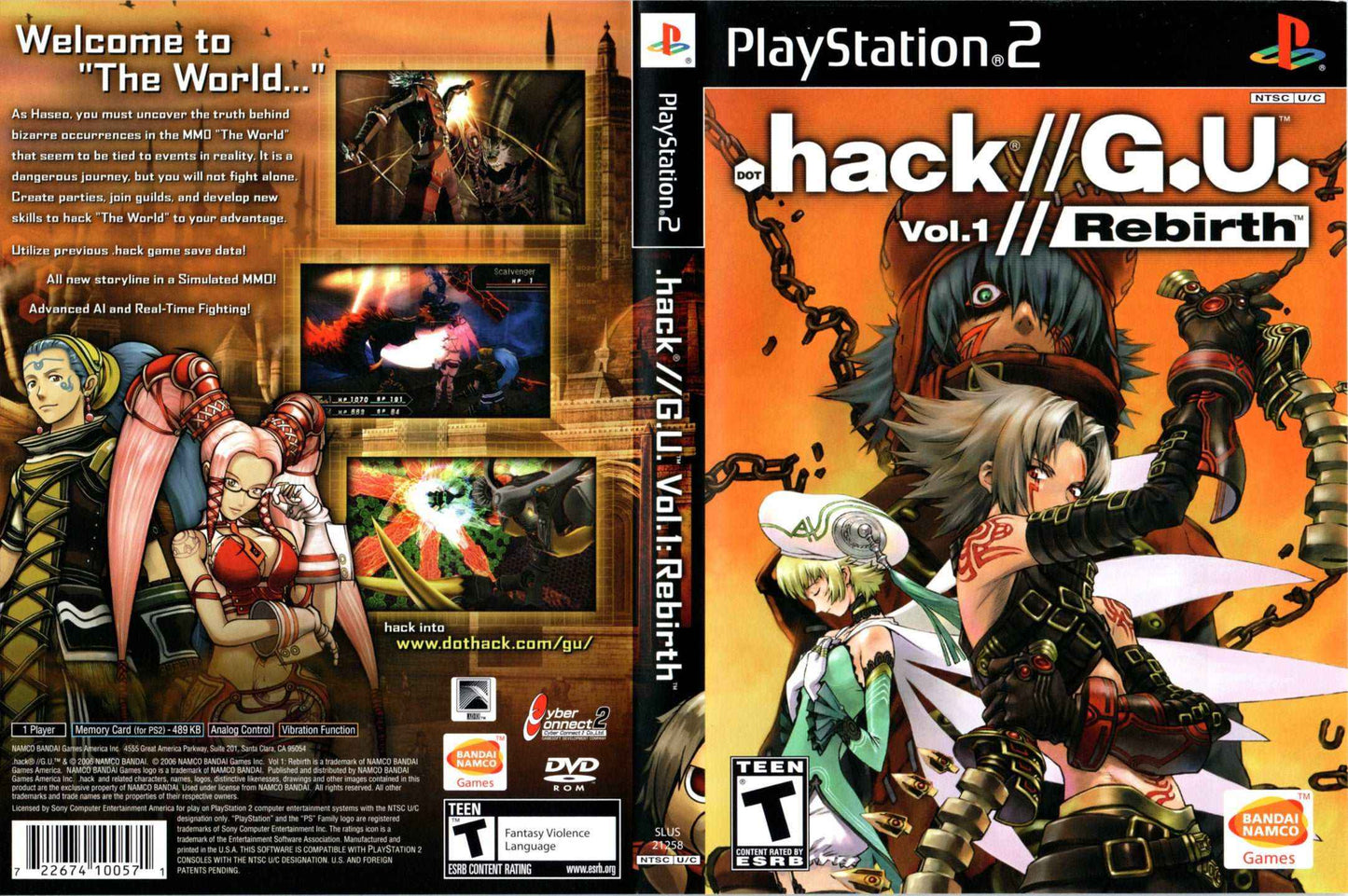 .hack G.U. Vol.1 - Rebirth Cover Art - WOI Solutions