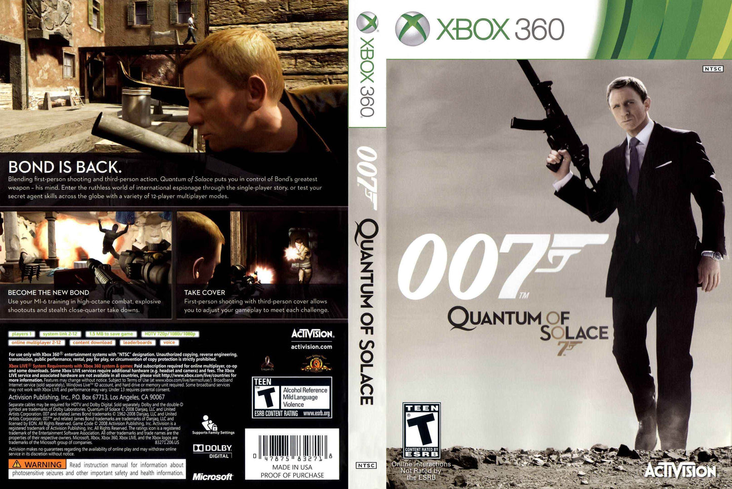 007 Quantum of Solace Cover Art - WOI Solutions