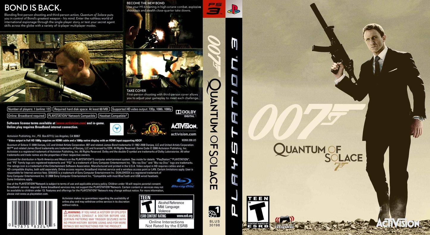 007 Quantum of Solace Cover Art - WOI Solutions