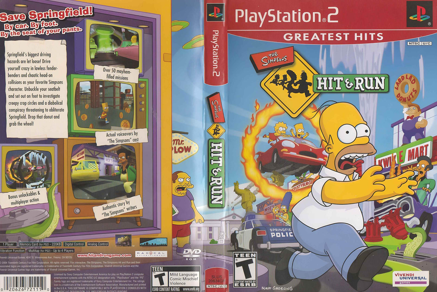 Simpsons Hit & Run, The Cover Art - WOI Solutions