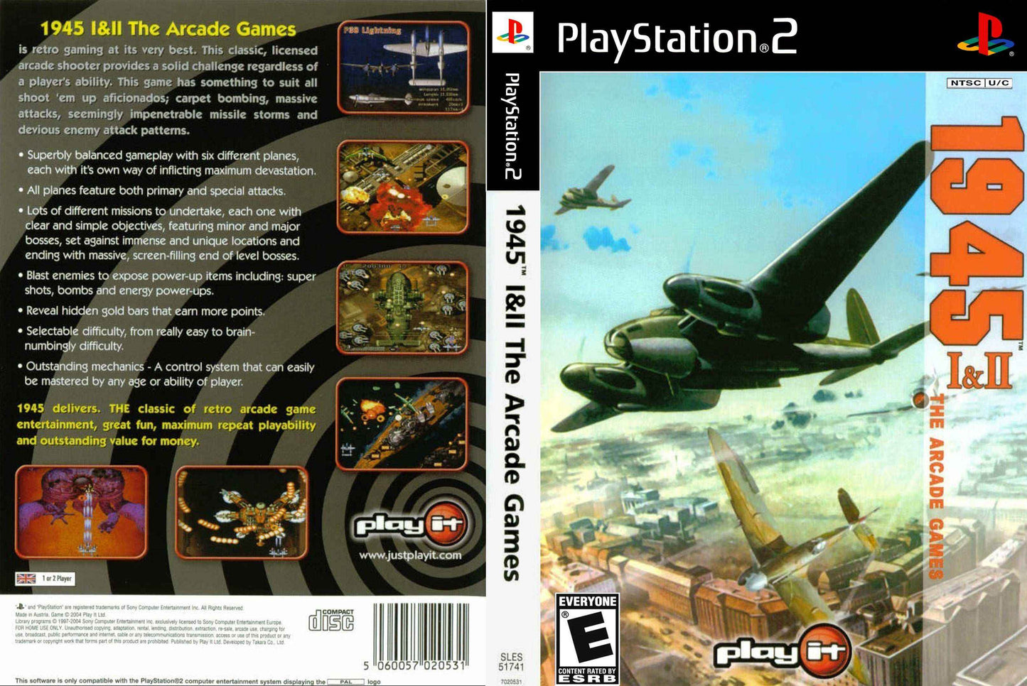 1945 I & II The Arcade Games Cover Art - WOI Solutions