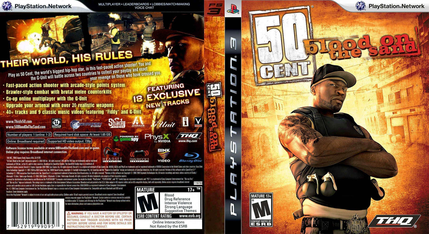 50 Cent Blood on the Sand Cover Art - WOI Solutions