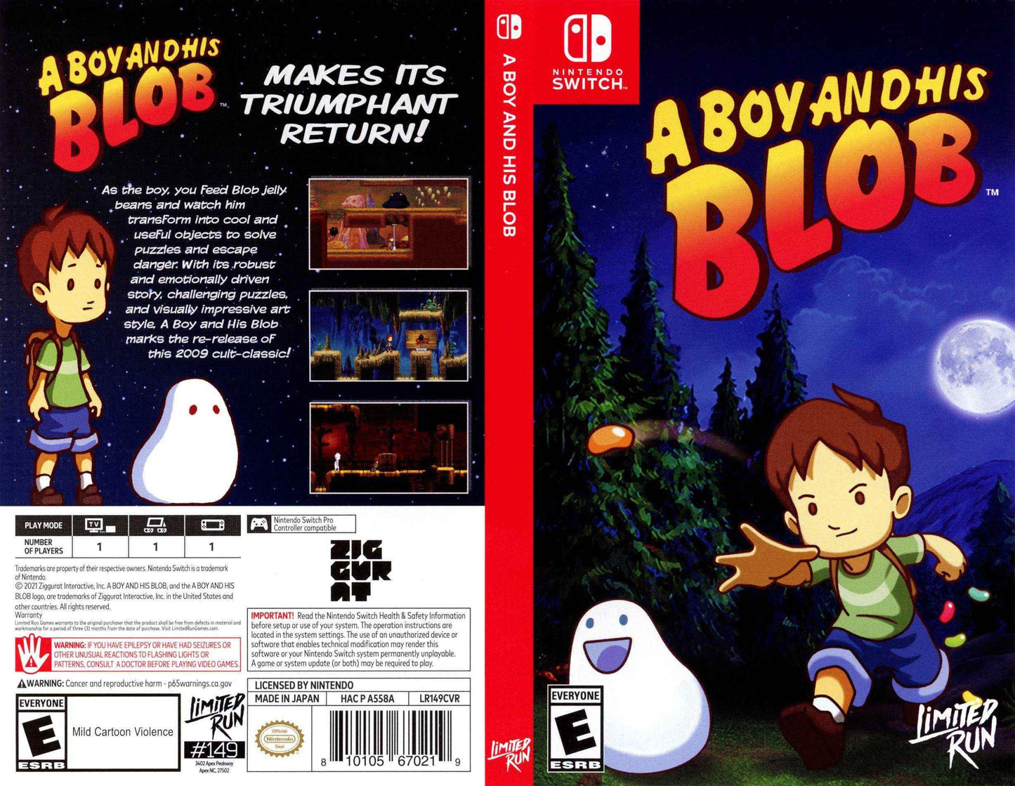 A Boy and His Blob Cover Art - WOI Solutions