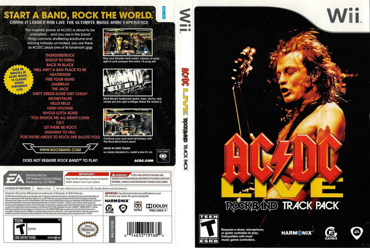 ACDC Live Rock Band Track Pack Cover Art - WOI Solutions