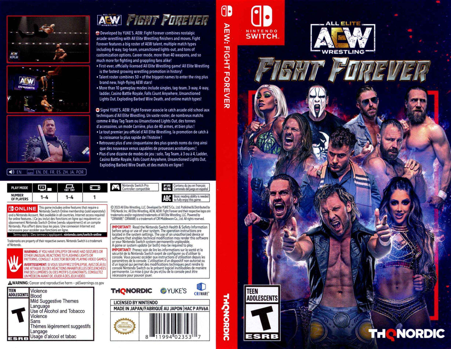 AEW Fight Forever Cover Art - WOI Solutions