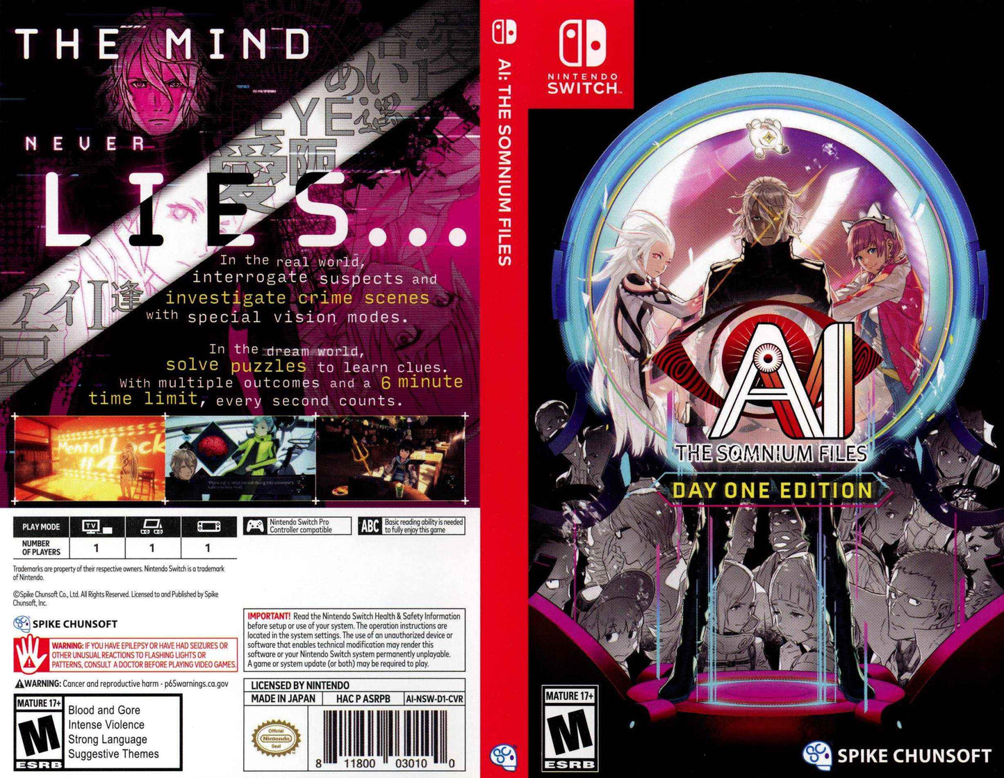 AI The Somnium Files Cover Art - WOI Solutions