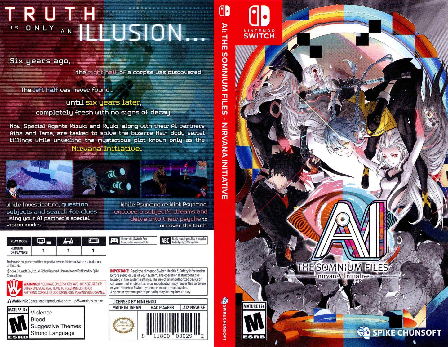 AI The Somnium Files Nirvana Initiative Cover Art - WOI Solutions