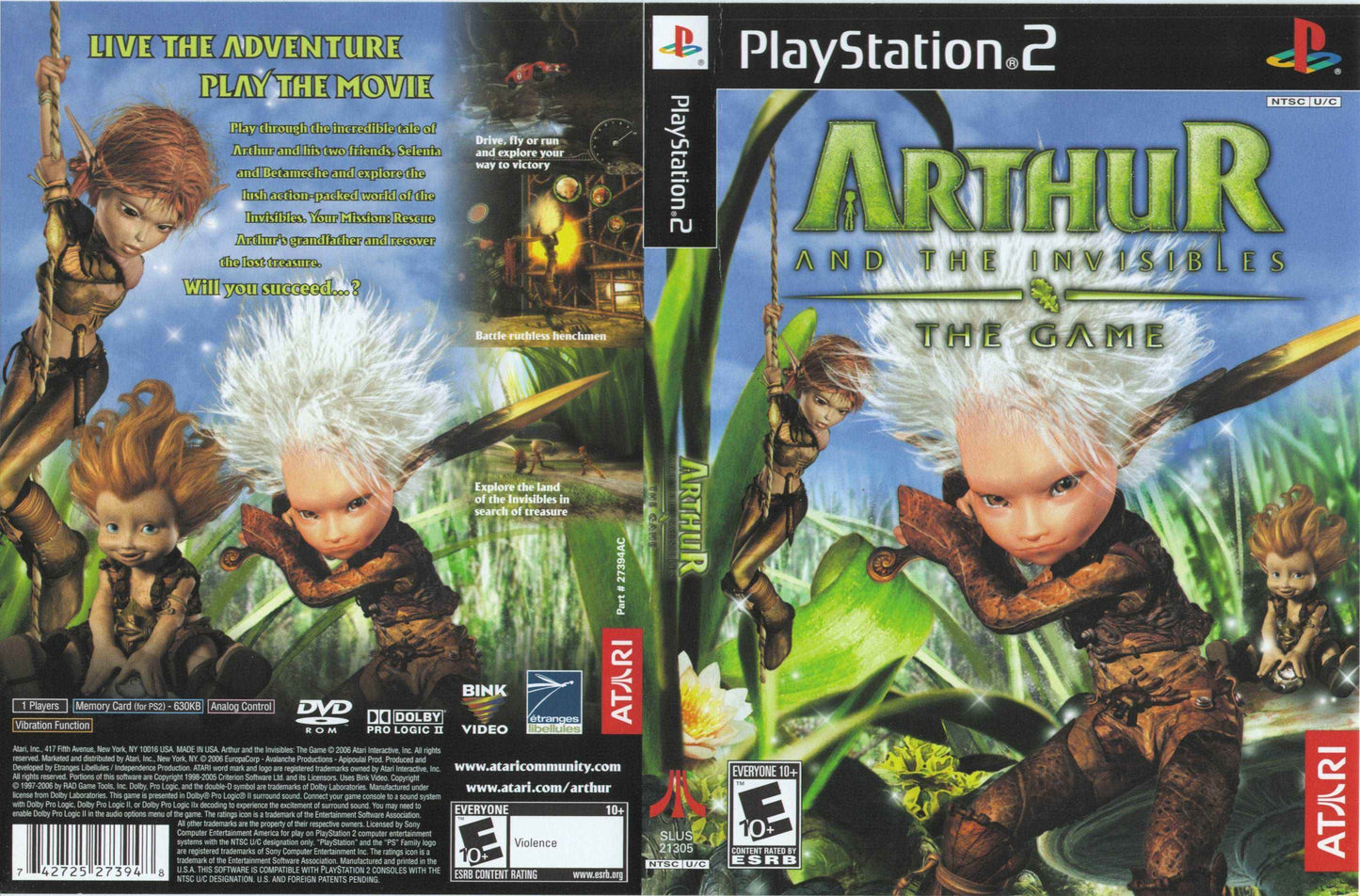 ARTHUR AND THE INVISIBLES - THE GAME Cover Art - WOI Solutions