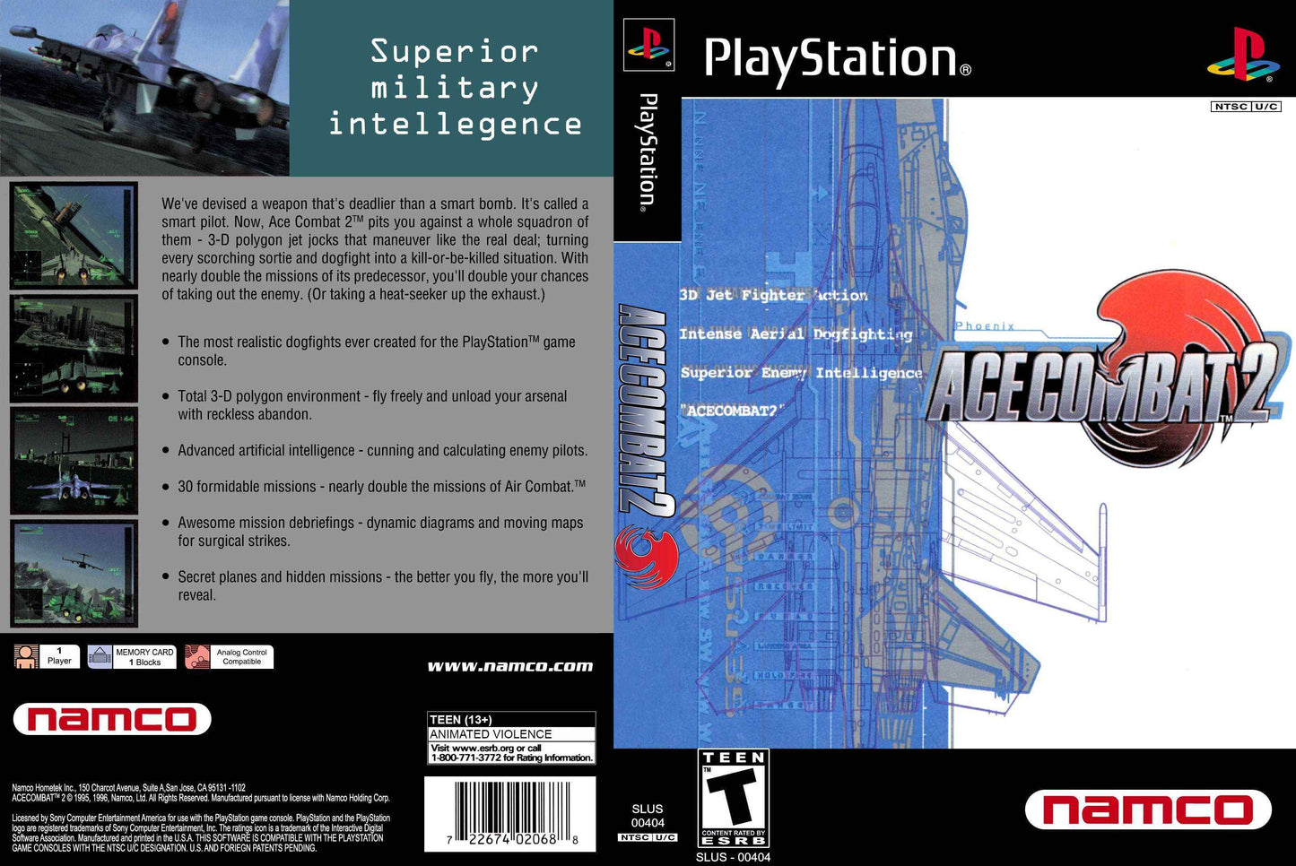 Ace Combat 2 Cover Art - WOI Solutions