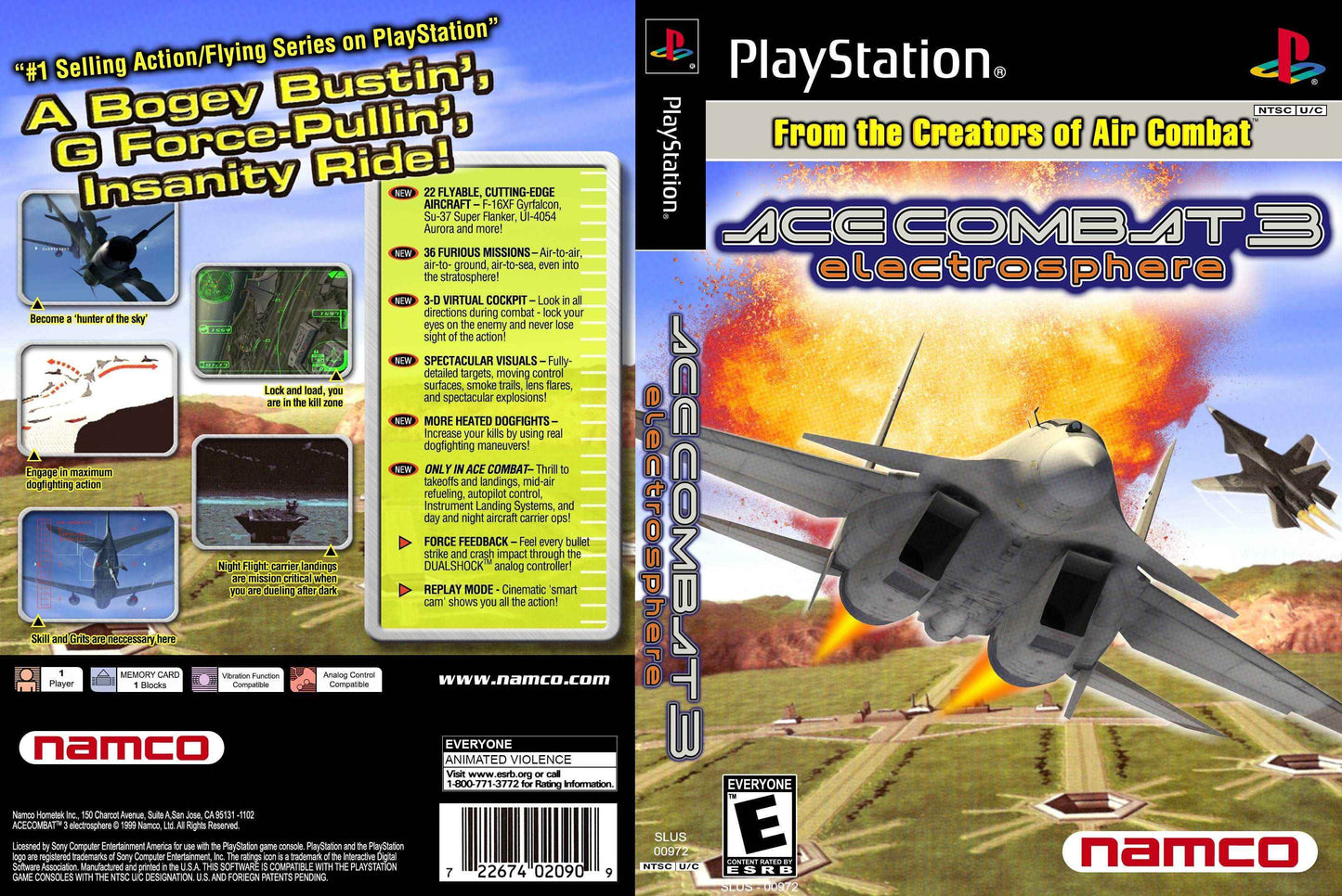 Ace Combat 3 Electrosphere Cover Art - WOI Solutions