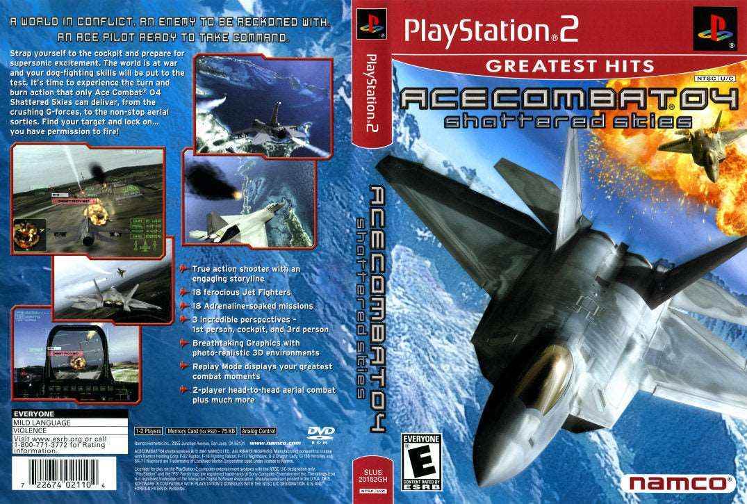 Ace Combat 4 Shattered Skies Cover Art - WOI Solutions