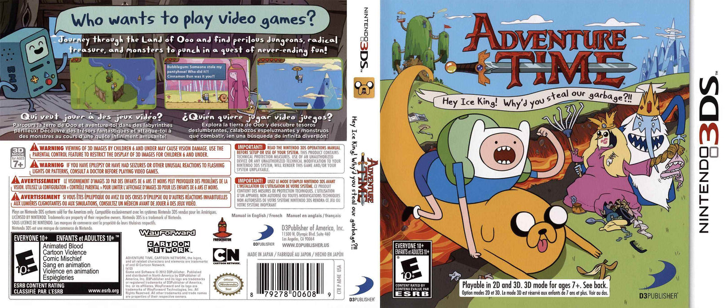 Adventure Time Hey Ice King! Why'd You Steal Our Garbage!! Cover Art - WOI Solutions