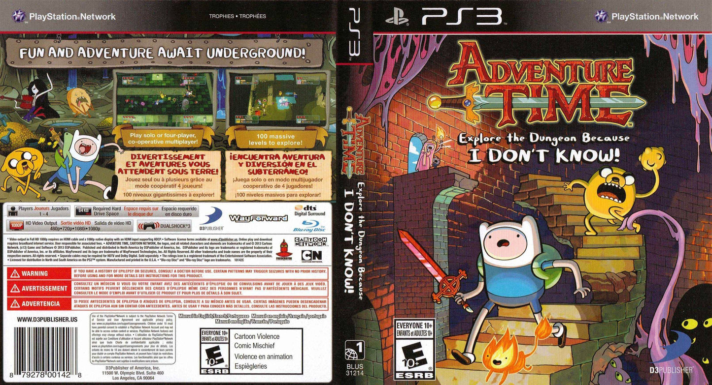 Adventure Time Explore the Dungeon Because I Don't Know! Cover Art - WOI Solutions