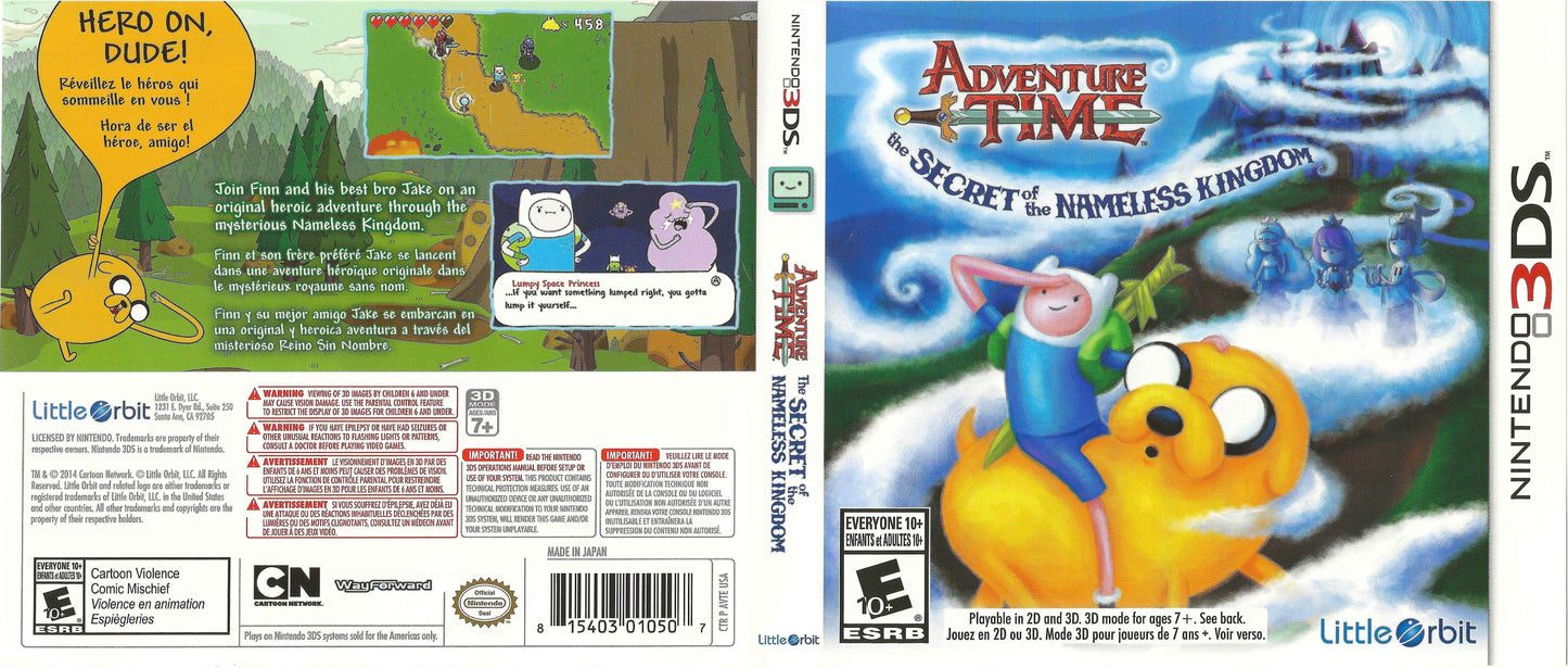 Adventure Time The Secret of the Nameless Kingdom Cover Art - WOI Solutions