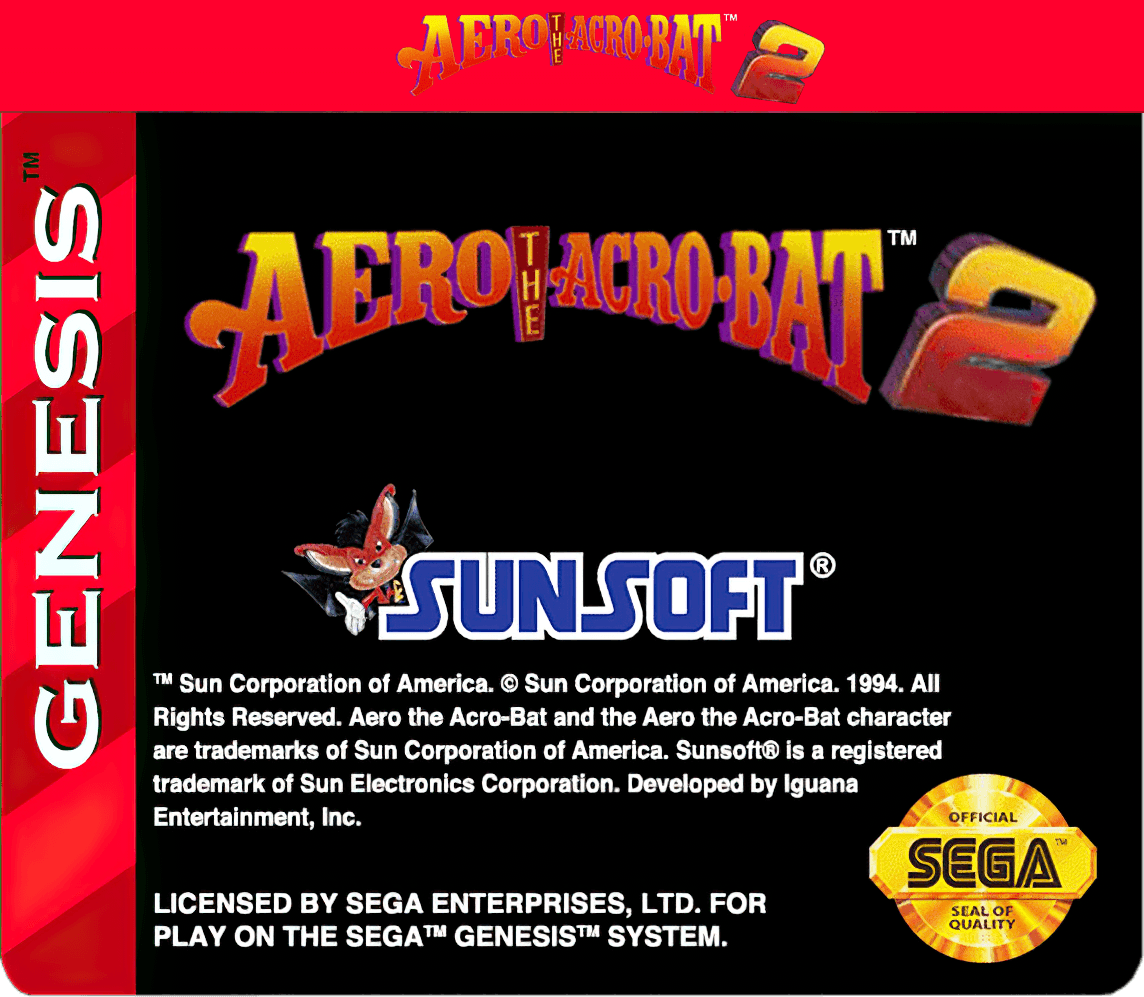 Aero the Acro-Bat 2 Cover Art - WOI Solutions