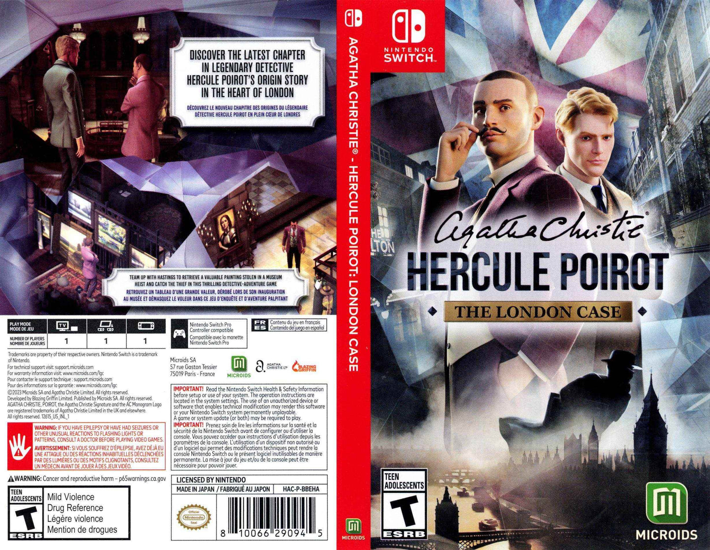 Agatha Christie Hercule Poirot London Case Cover Art - WOI Solutions