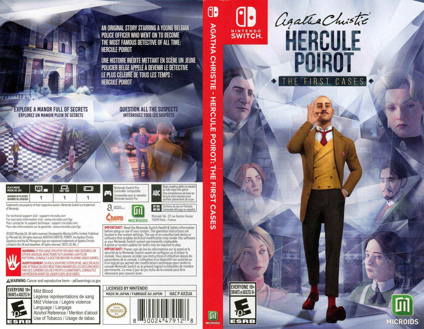 Agatha Christie Hercule Poirot The First Cases Cover Art - WOI Solutions