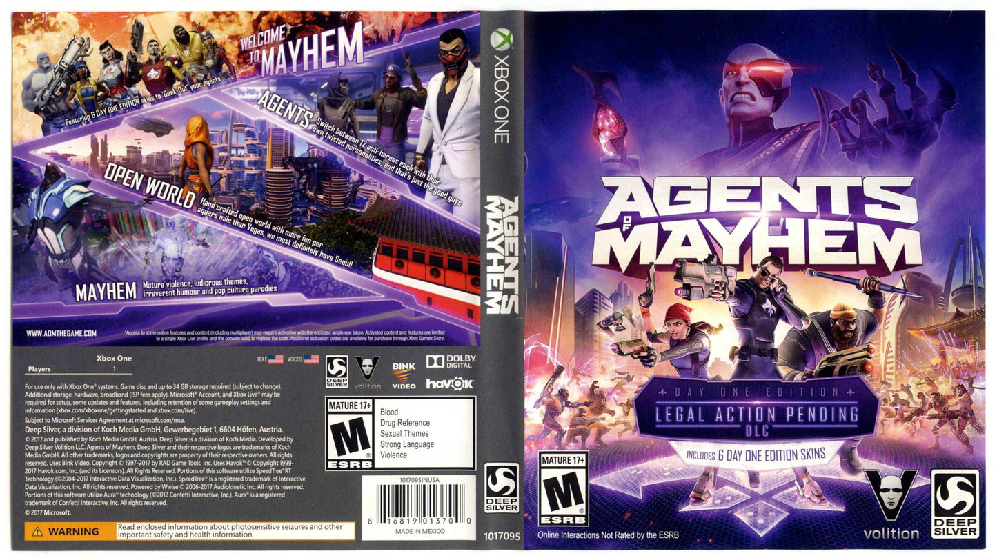 Agents of Mayhem Cover Art - WOI Solutions