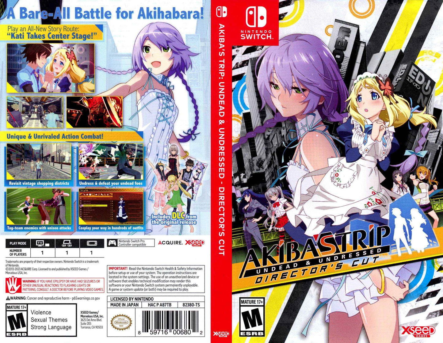 Akiba's Trip Undead & Undressed Director's Cut Cover Art - WOI Solutions