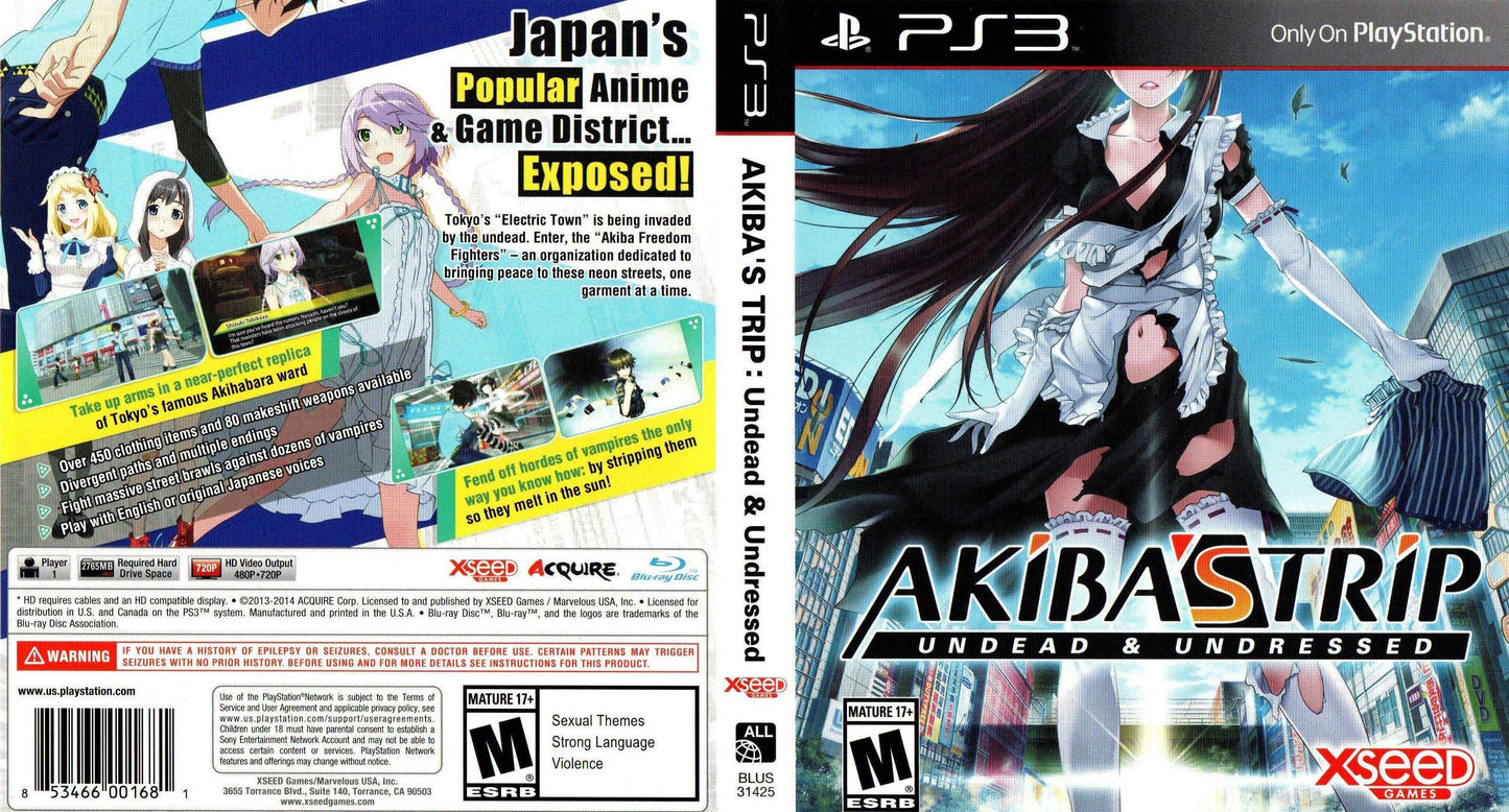 Akiba’s Trip Undead and Undressed Cover Art - WOI Solutions