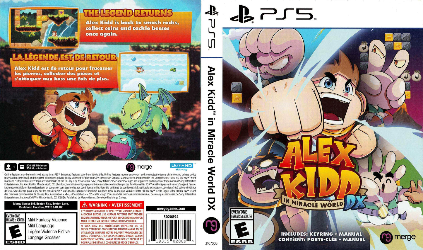 Alex Kidd in Micracle World DX Cover Art - WOI Solutions
