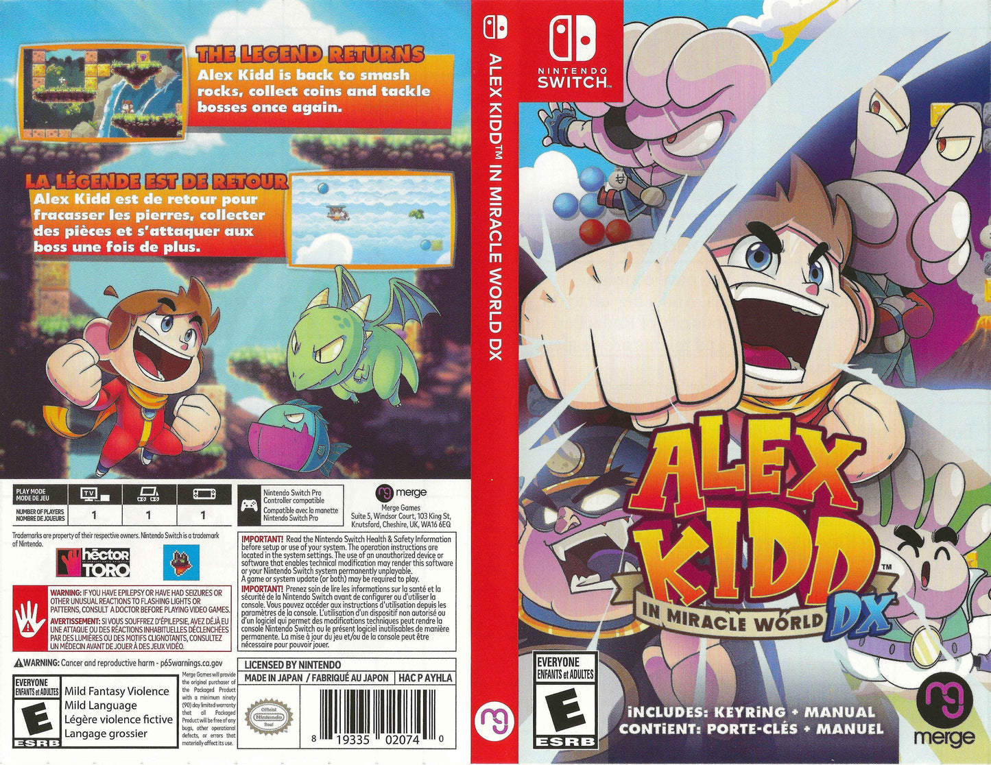 Alex Kidd in Miracle World DX Cover Art - WOI Solutions