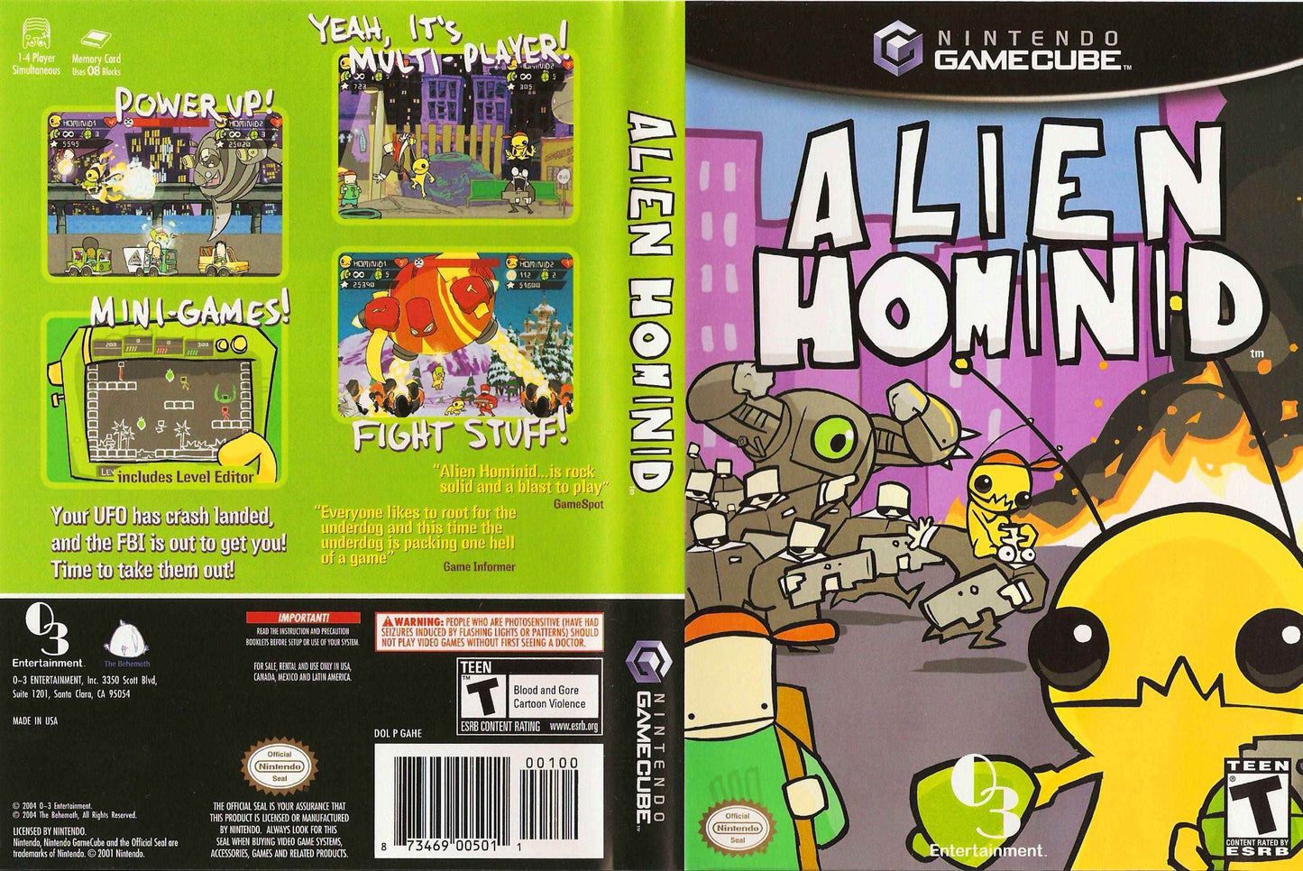 Alien Hominid Cover Art - WOI Solutions