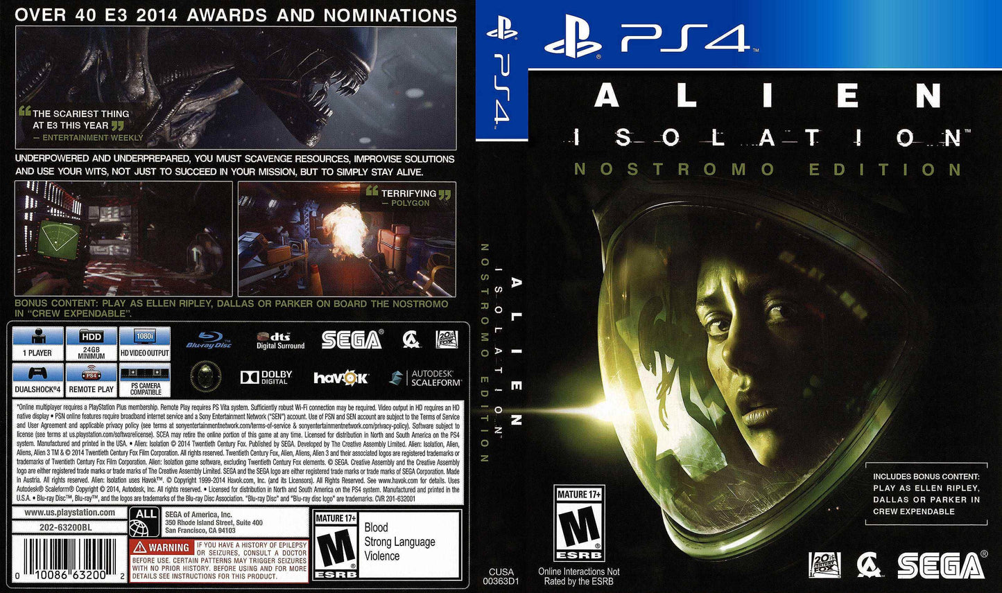 Alien Isolation Cover Art - WOI Solutions