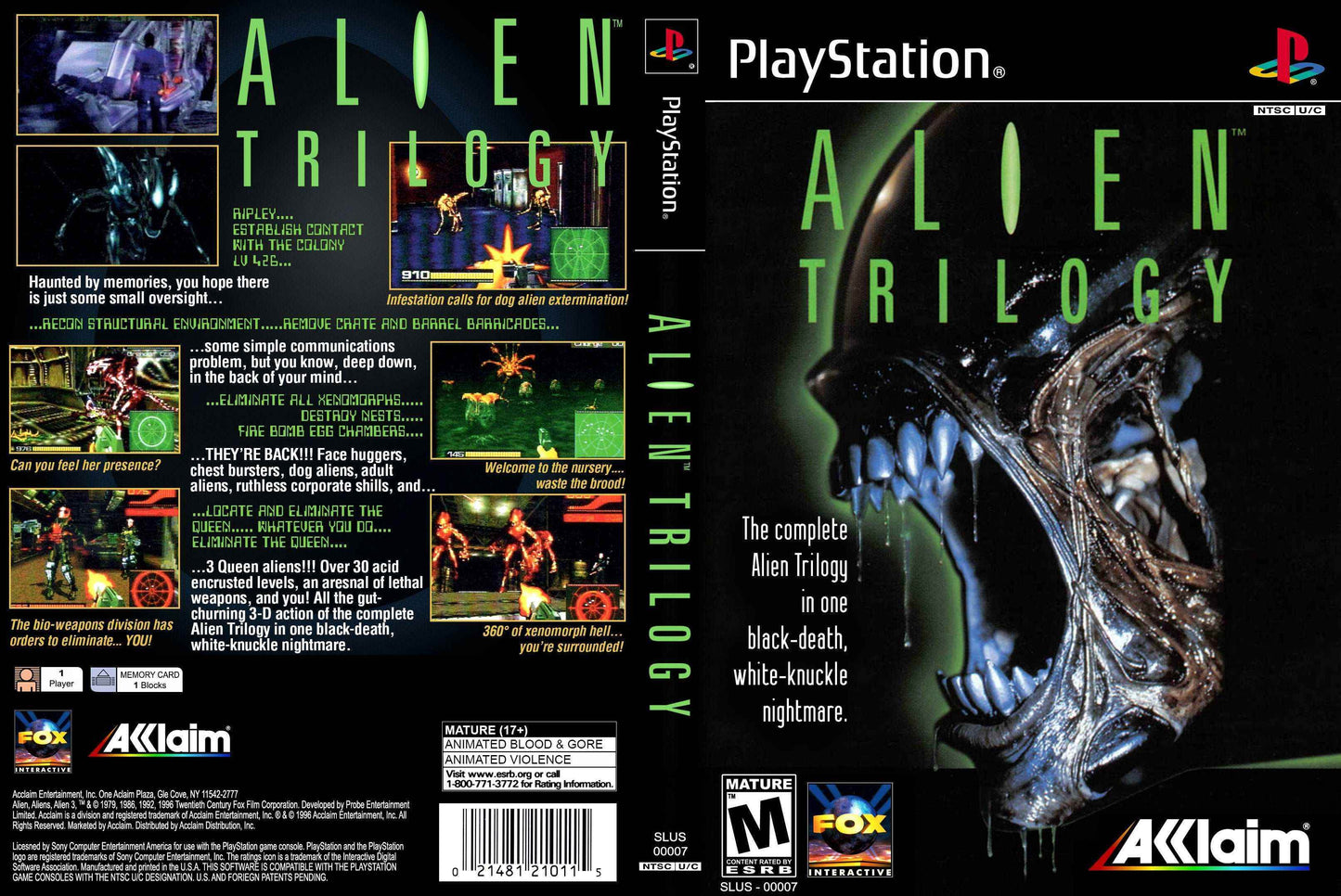 Alien Trilogy Cover Art - WOI Solutions