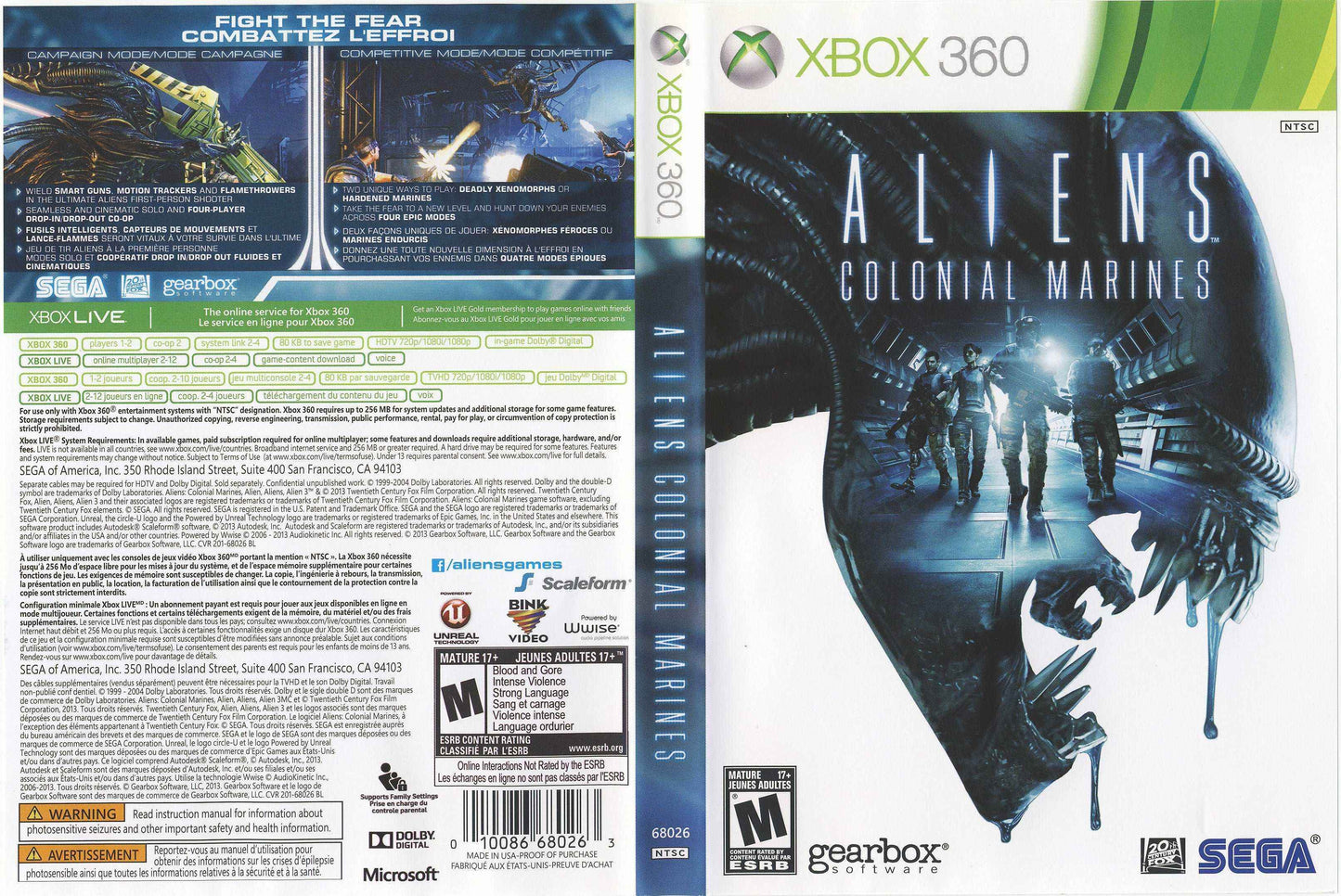 Aliens Colonial Marines Cover Art - WOI Solutions
