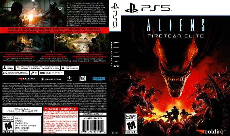 Aliens Fireteam Elite Cover Art - WOI Solutions