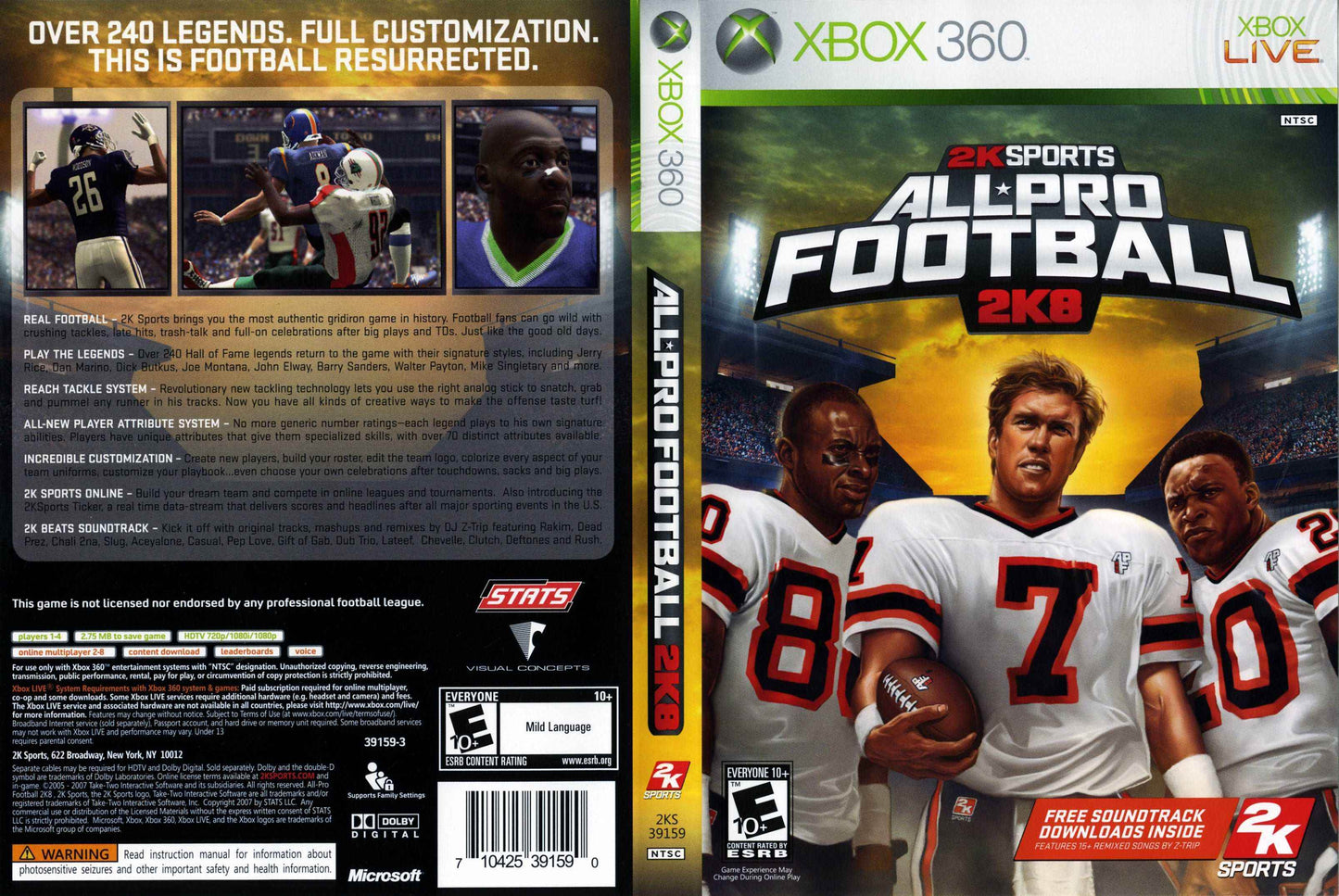 All-Pro Football 2K8 Cover Art - WOI Solutions