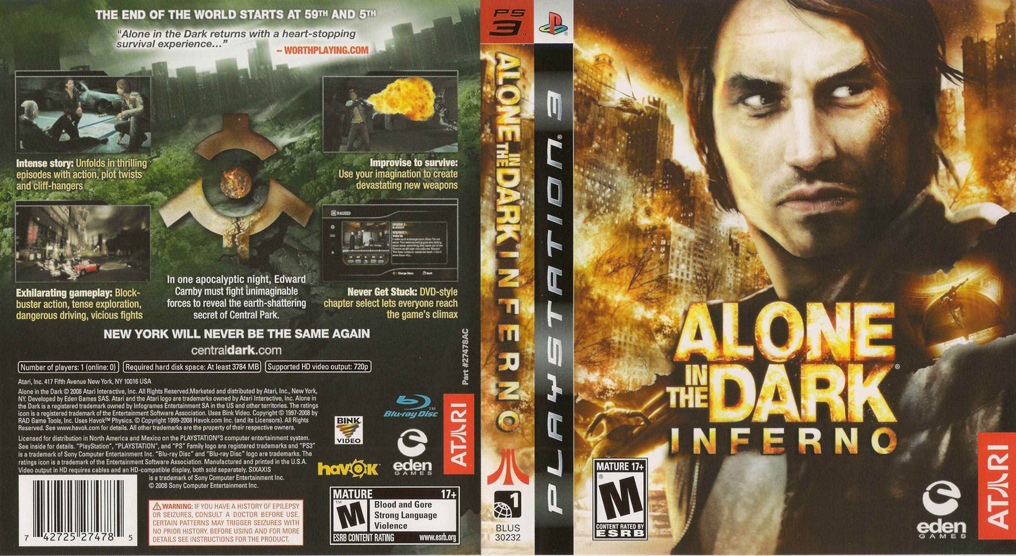 Alone in the Dark Inferno Cover Art - WOI Solutions
