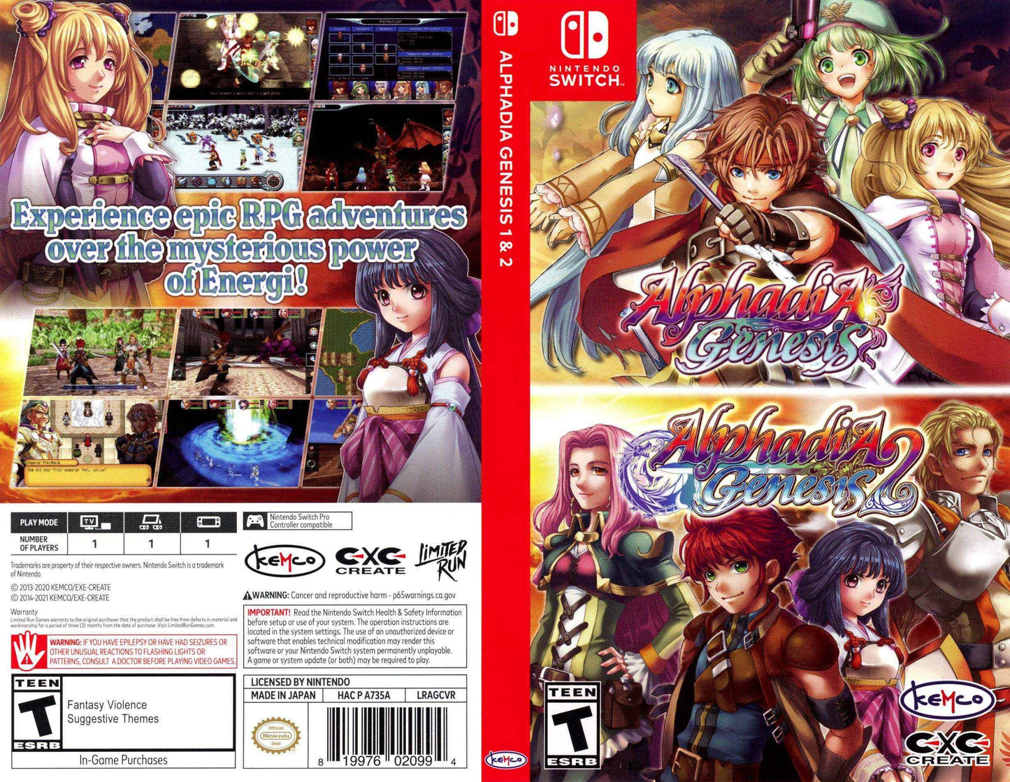 Alphadia Genesis 1 & 2 Cover Art - WOI Solutions