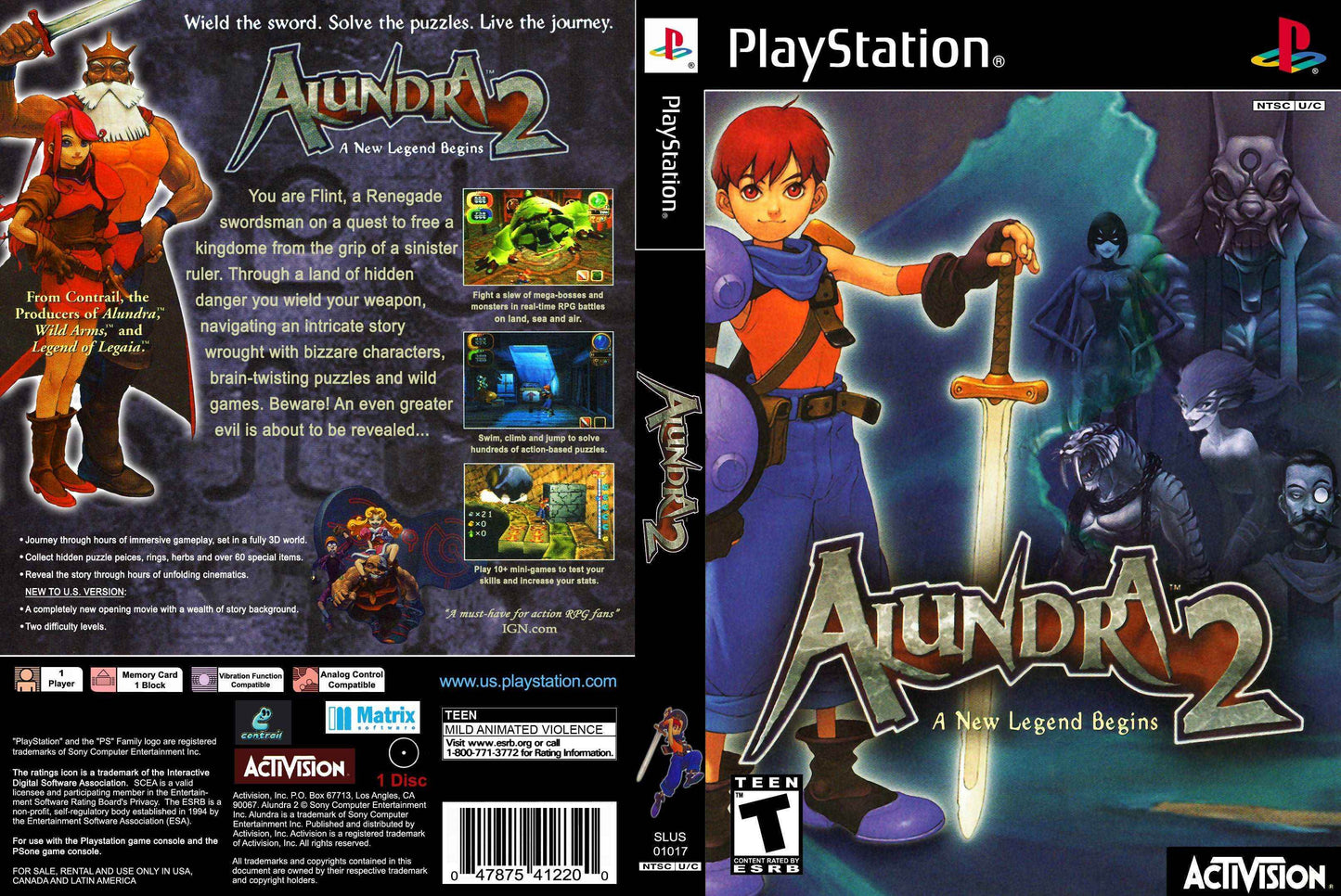Alundra 2 Cover Art - WOI Solutions