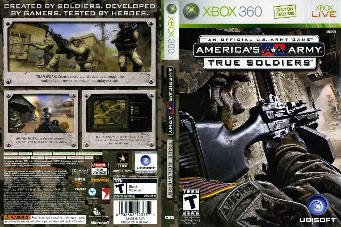 America's Army True Soldiers Cover Art - WOI Solutions