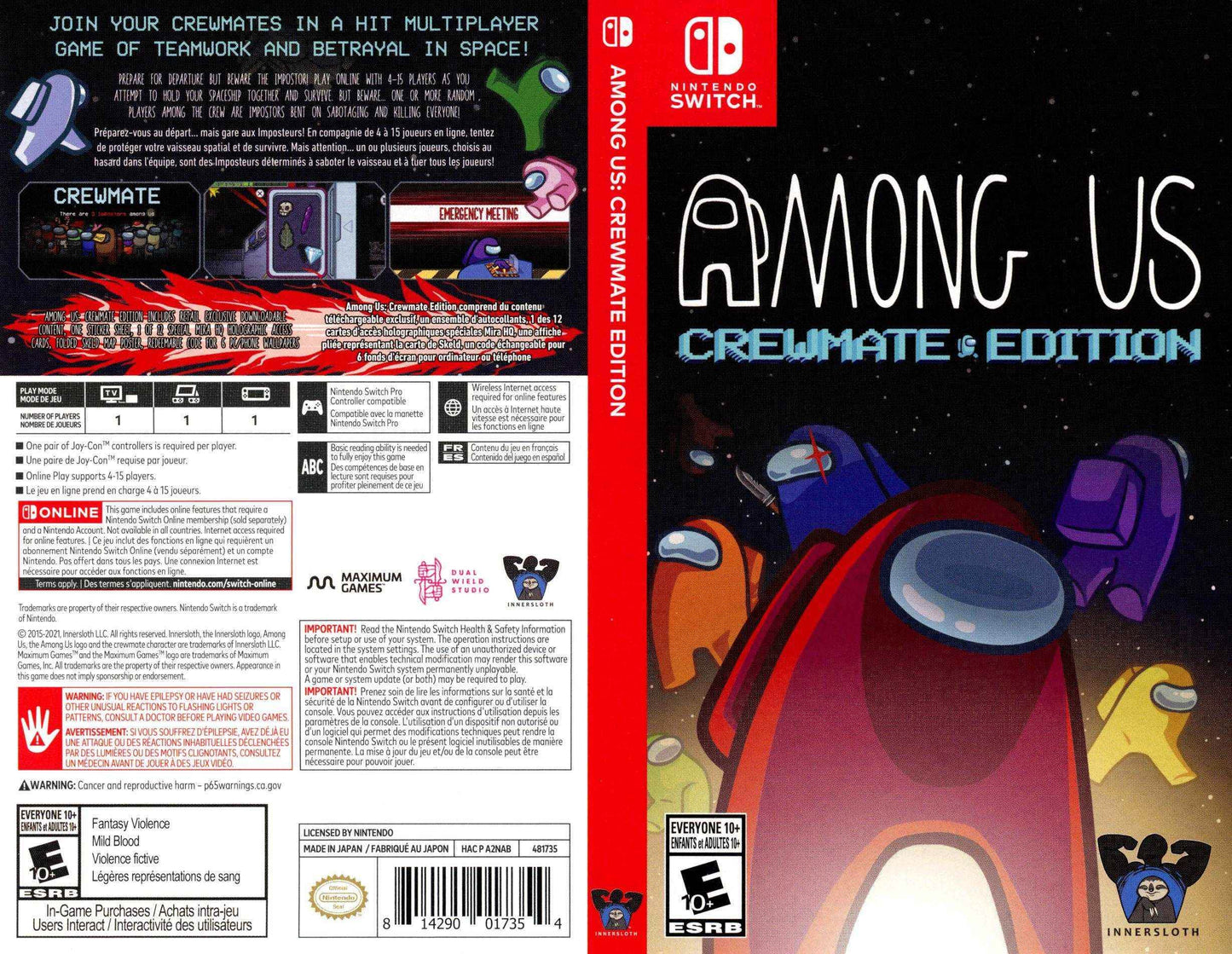 Among Us Crewmate Edition Cover Art - WOI Solutions