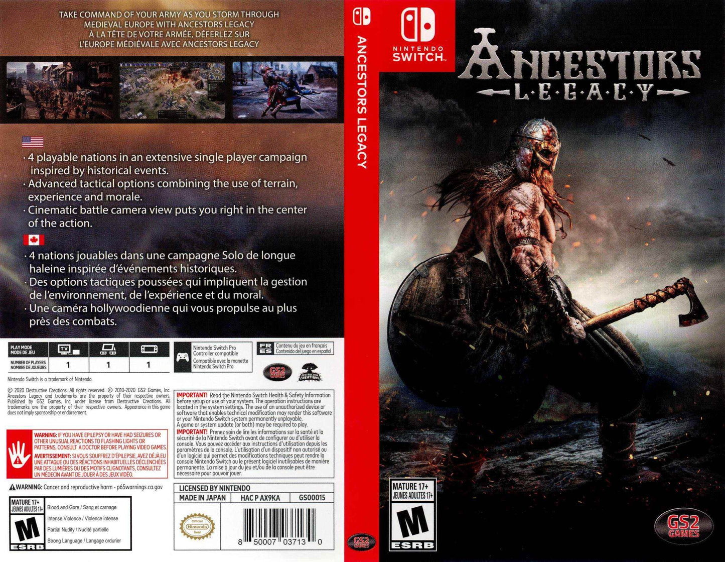 Ancestors Legacy Cover Art - WOI Solutions