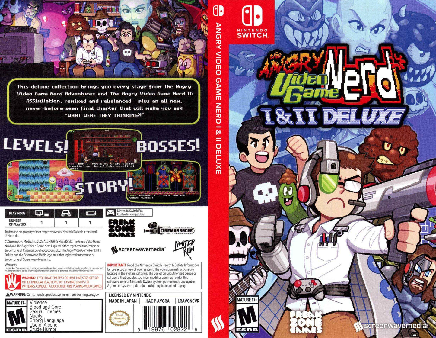 Angry Video Game Nerd I & II Deluxe Cover Art - WOI Solutions