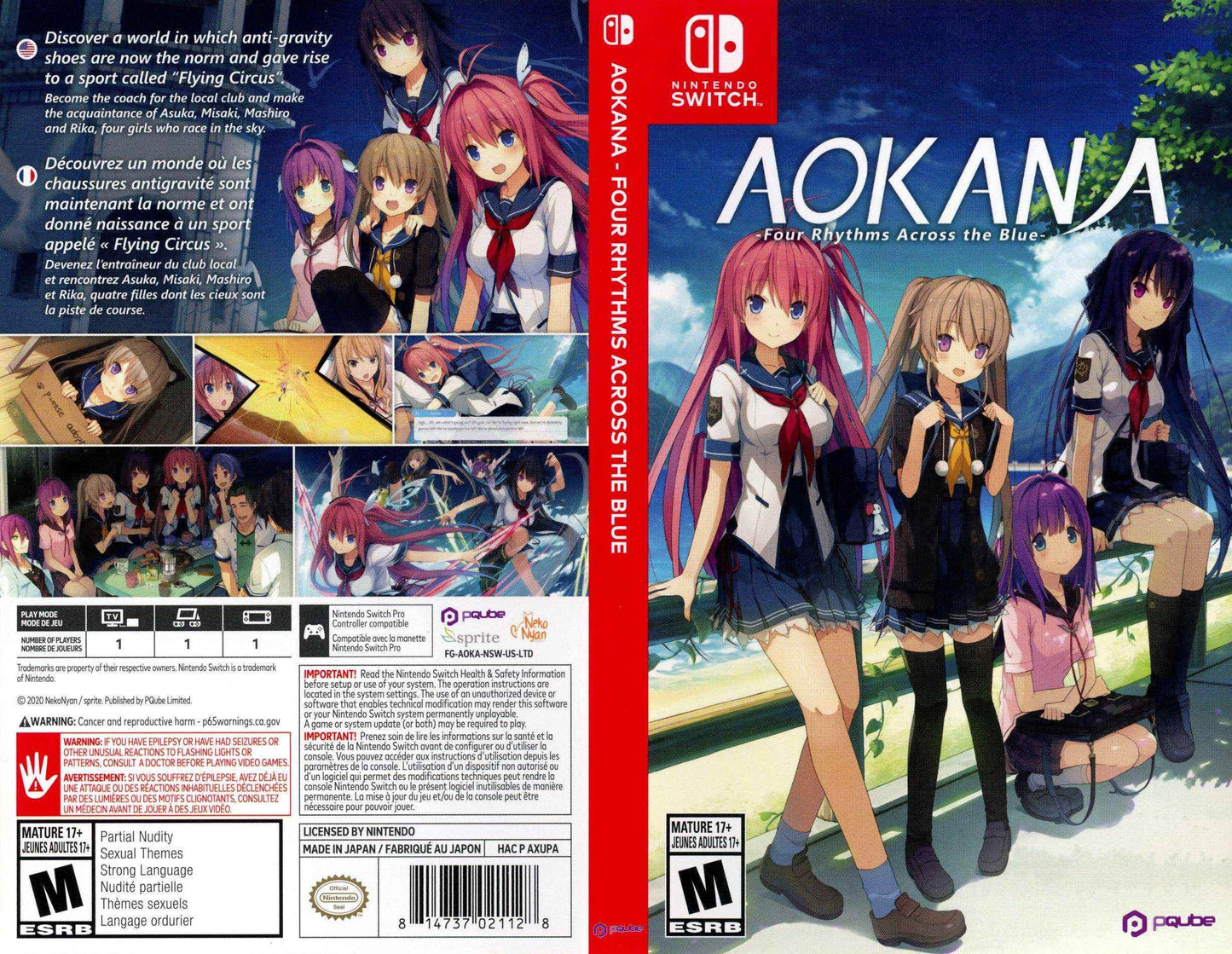 Aokana Four Rhythmn Across the Blue Cover Art - WOI Solutions