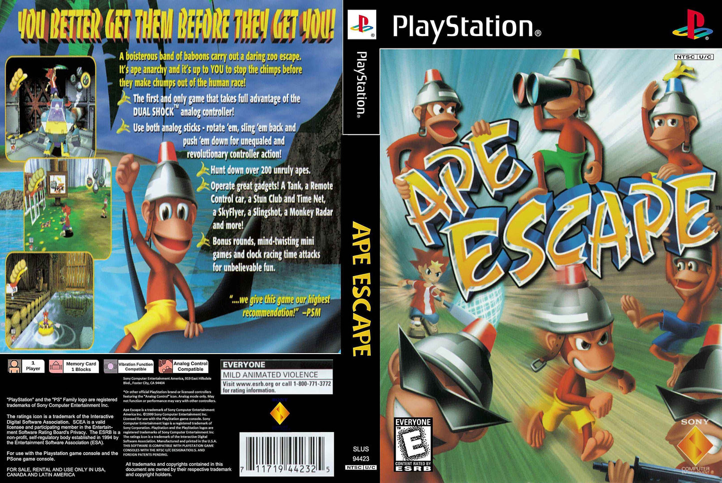 Ape Escape Cover Art - WOI Solutions
