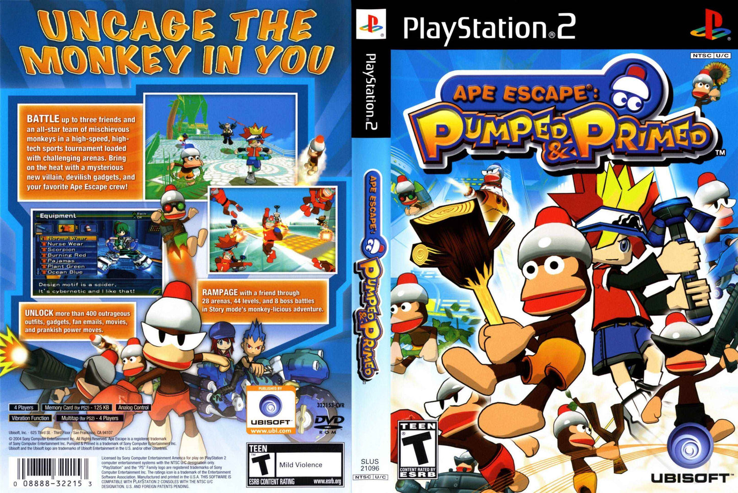 Ape Escape Pumped & Primed Cover Art - WOI Solutions