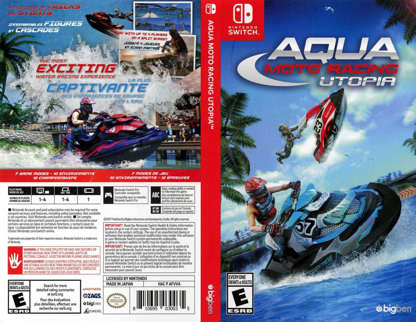 Aqua Moto Racing Utopia Cover Art - WOI Solutions