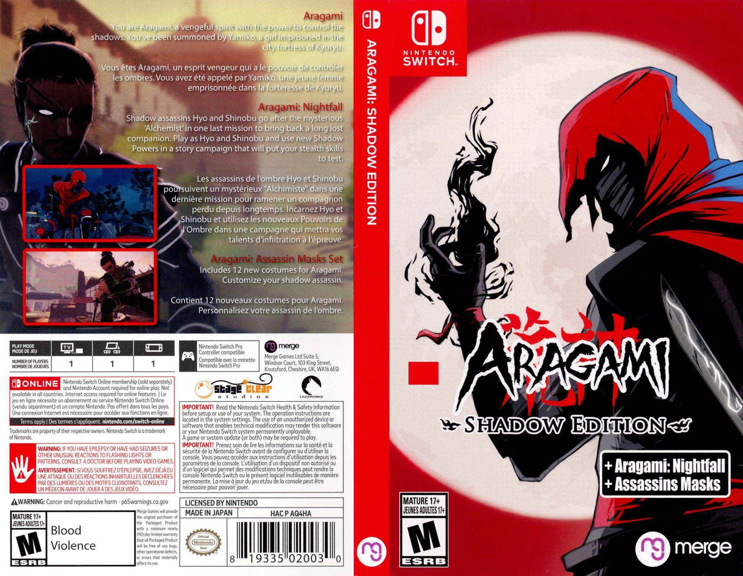 Aragami Shadow Edition Cover Art - WOI Solutions