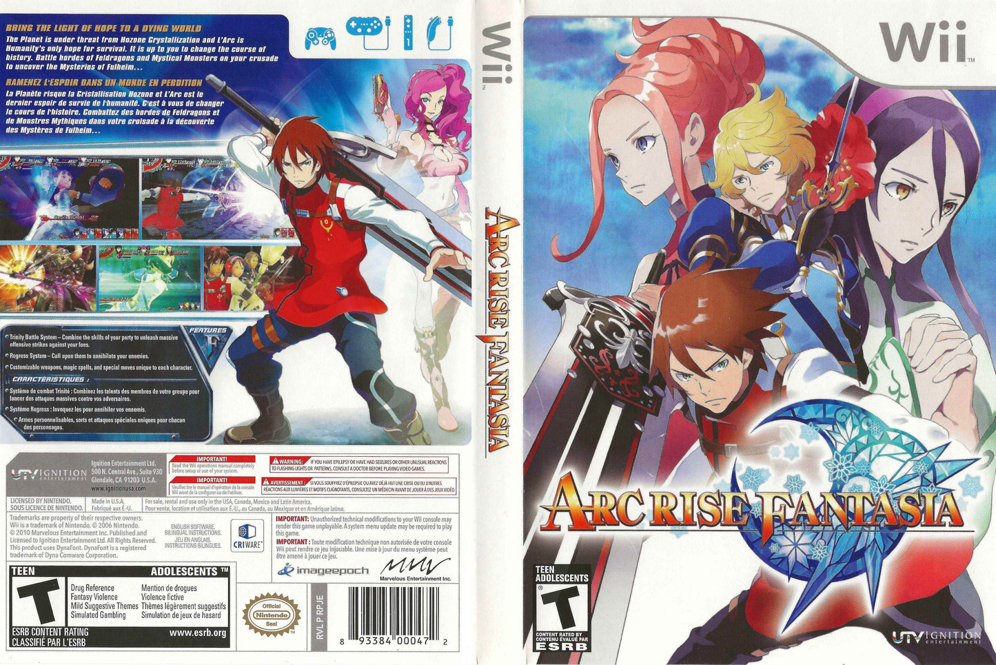 Arc Rise Fantasia Cover Art - WOI Solutions