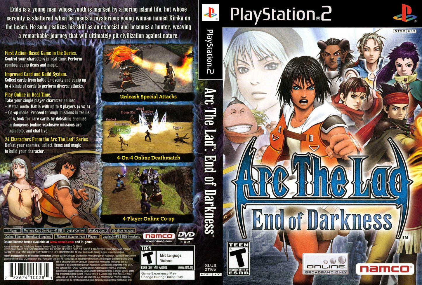 Arc The Lad End of Darkness Cover Art - WOI Solutions
