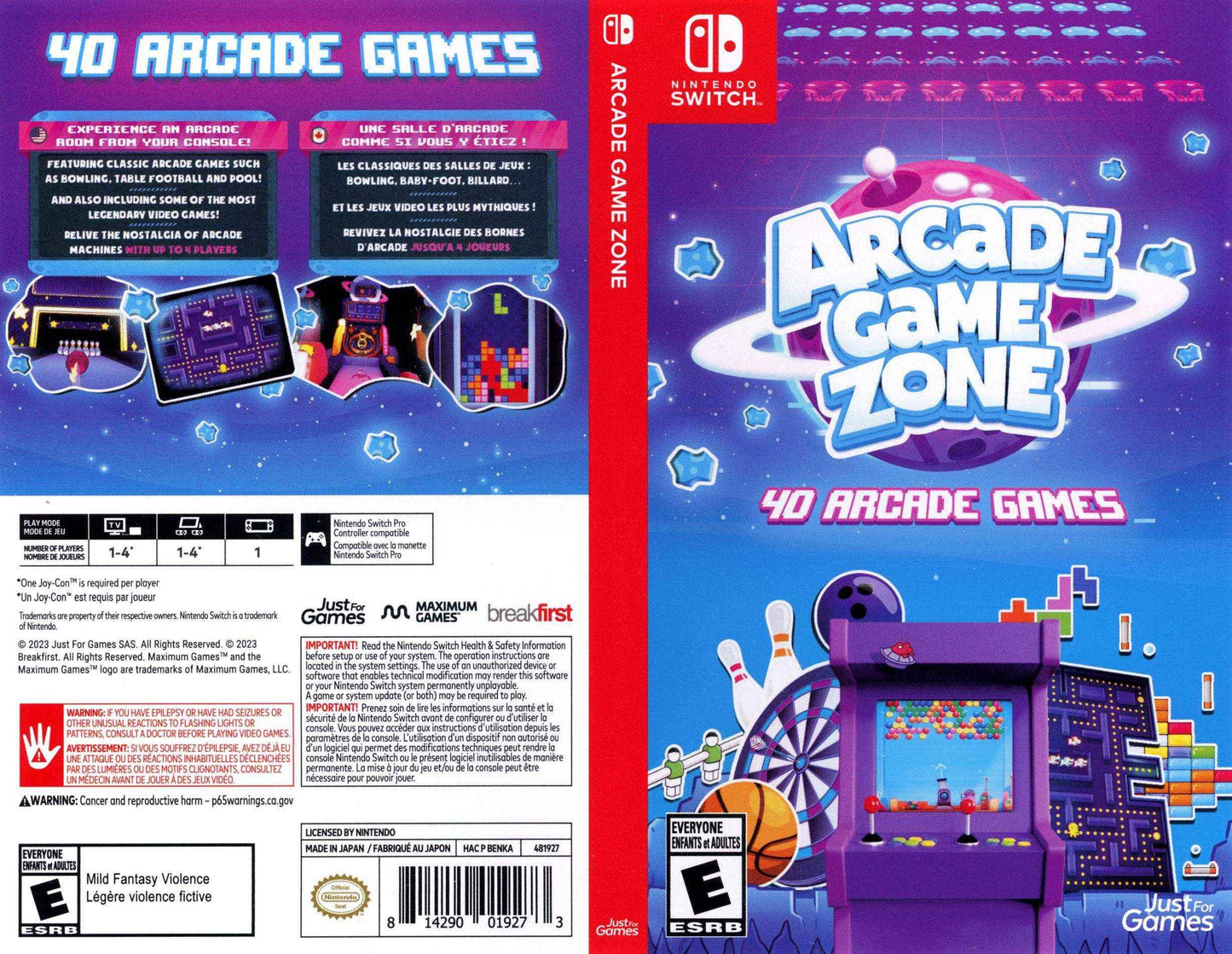 Arcade Game Zone Cover Art - WOI Solutions