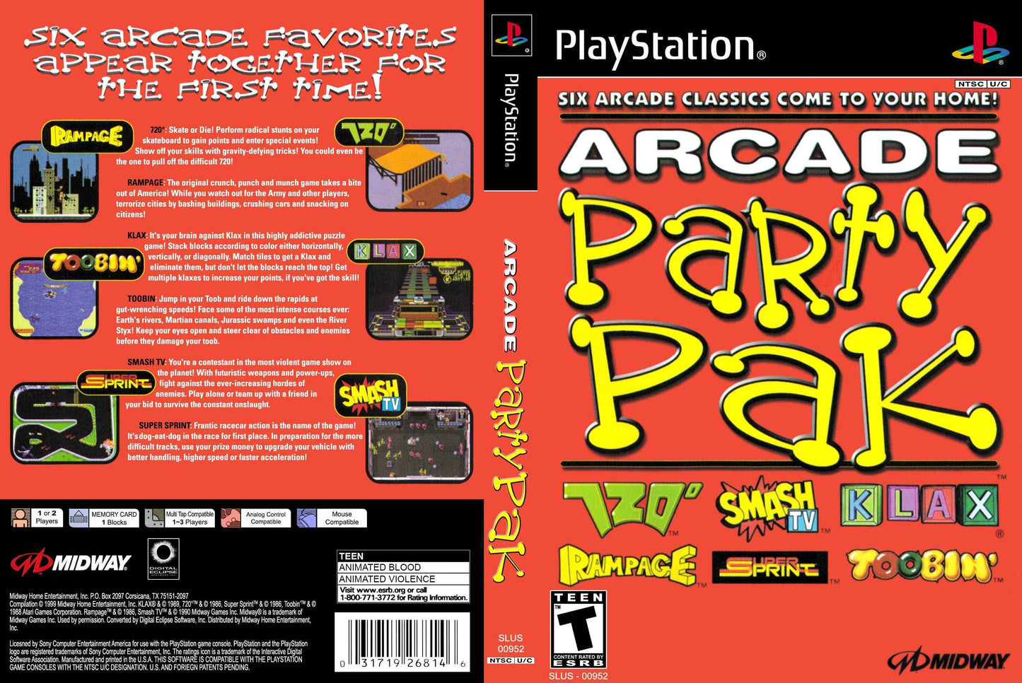 Arcade Party Pak Cover Art - WOI Solutions