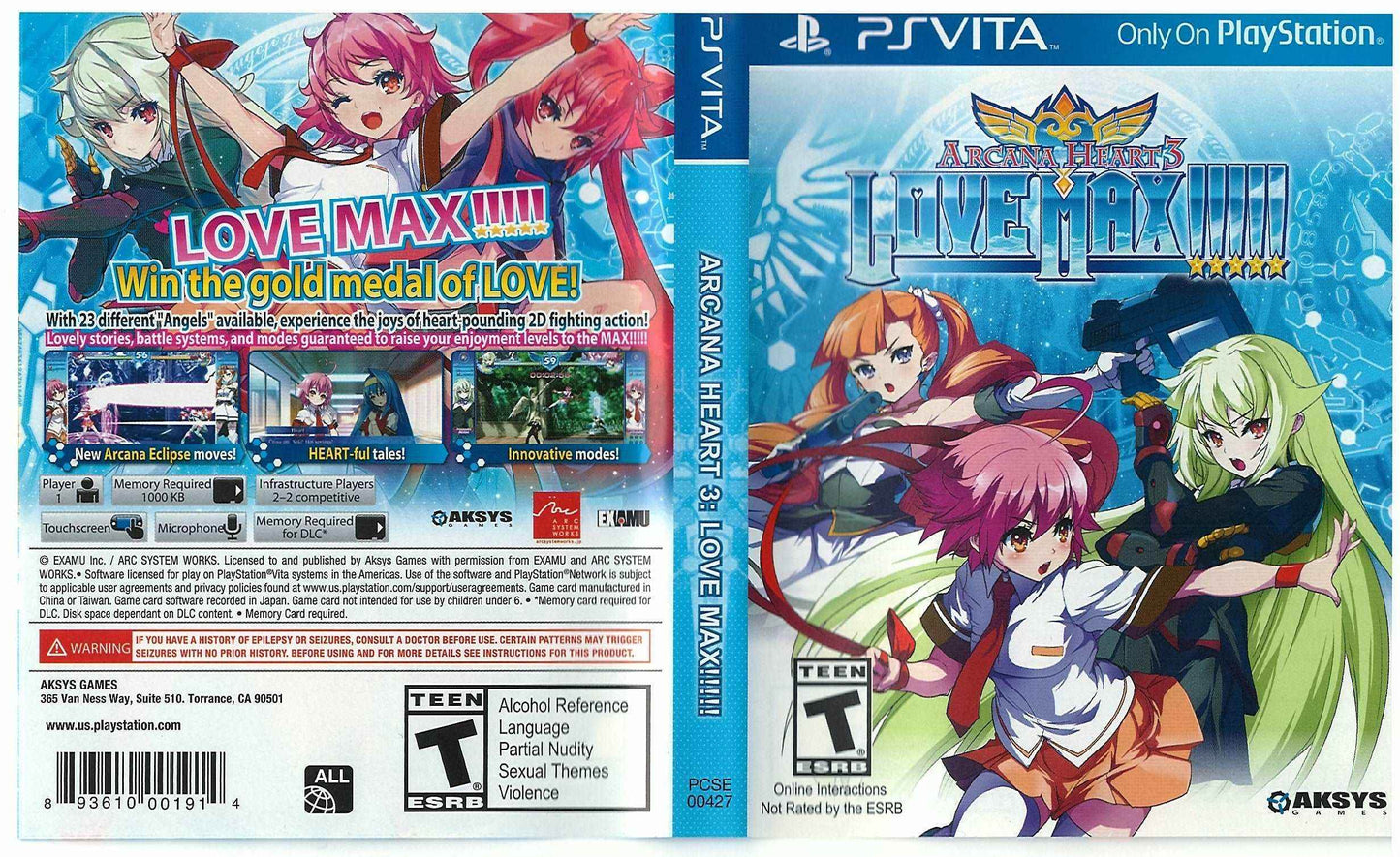 Arcana Heart 3 Love Max Cover Art - WOI Solutions